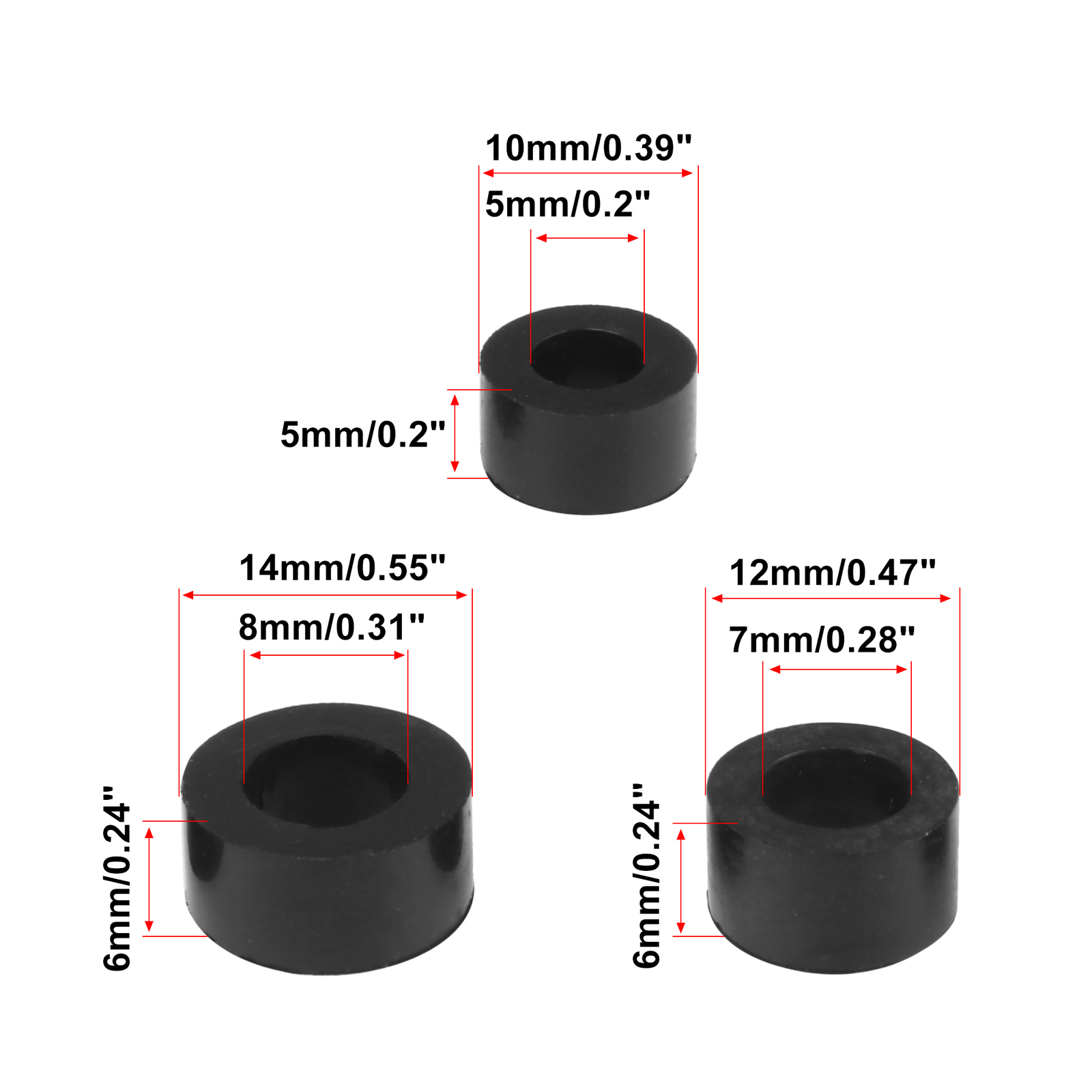 Pack of 1 For Ford Fuel Line Seal Rubber Diesel Fuel Line Sealing