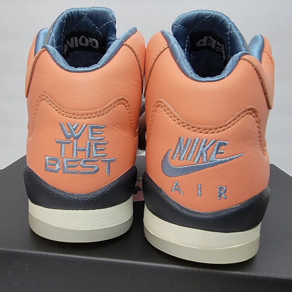 Nike Air Jordan 5 Retro DJ Khaled (GS) Crimson Bliss / Leche Blue-Sail Size 6Y - Image 4 of 4