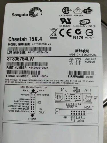 SEAGATE CHEETAH ST336754LW 36GB 15000U/min U320 SCSI 68-PIN 3.5' - Picture 2 of 3