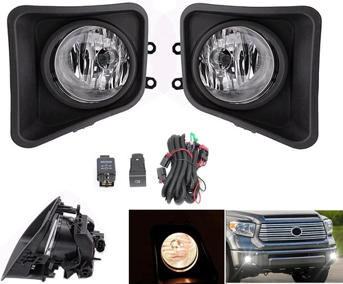 Side Marker Lights For Toyota Tundra Pair Of Clear Lens Fog Lights For 2007-2013 Toyota Tundra & 2008-2011 Sequoia - Halogen, DOT/SAE Certified Toyota Fog Lights - Foto 10