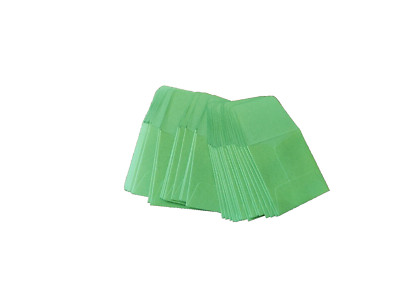 100 Loose 2x2 Green Paper Envelopes Coin Safe Archival PH Neutral & Sulfur Free