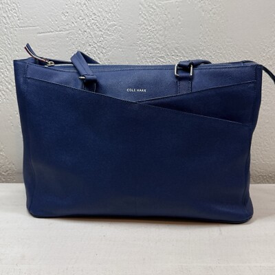 Cole Haan Leather Tote Bag American Airlines Limited Edition Blue