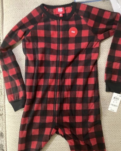 Family PJS Kids Pajama, S(6-7), RED CHECK - Picture 2 of 5