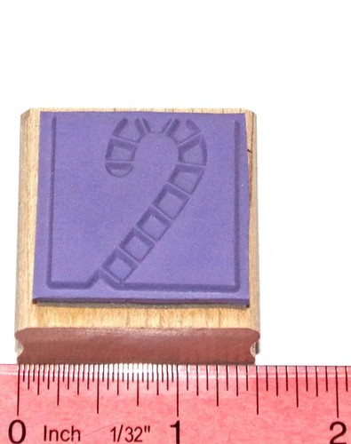 Candy Cane Single Stamp Holiday Christmas Stampin Up Holiday Blocks Free Ship - Picture 2 of 6