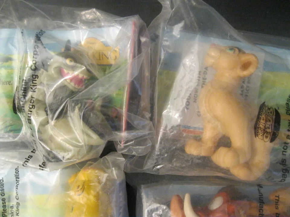 Disney The Lion King "Complete 7 Toy Set" NIP Burger King 1994 - Image 3 of 4