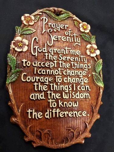 Prayer Of Serenity Wall Plaque Multi Products Inc.# 1575 Vintage - Picture 2 of 4