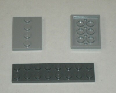 LEGO NEW 3x4 Light Bluish Grey Tile Four Studs (2x) 6075314 6079461 Brick 17836
