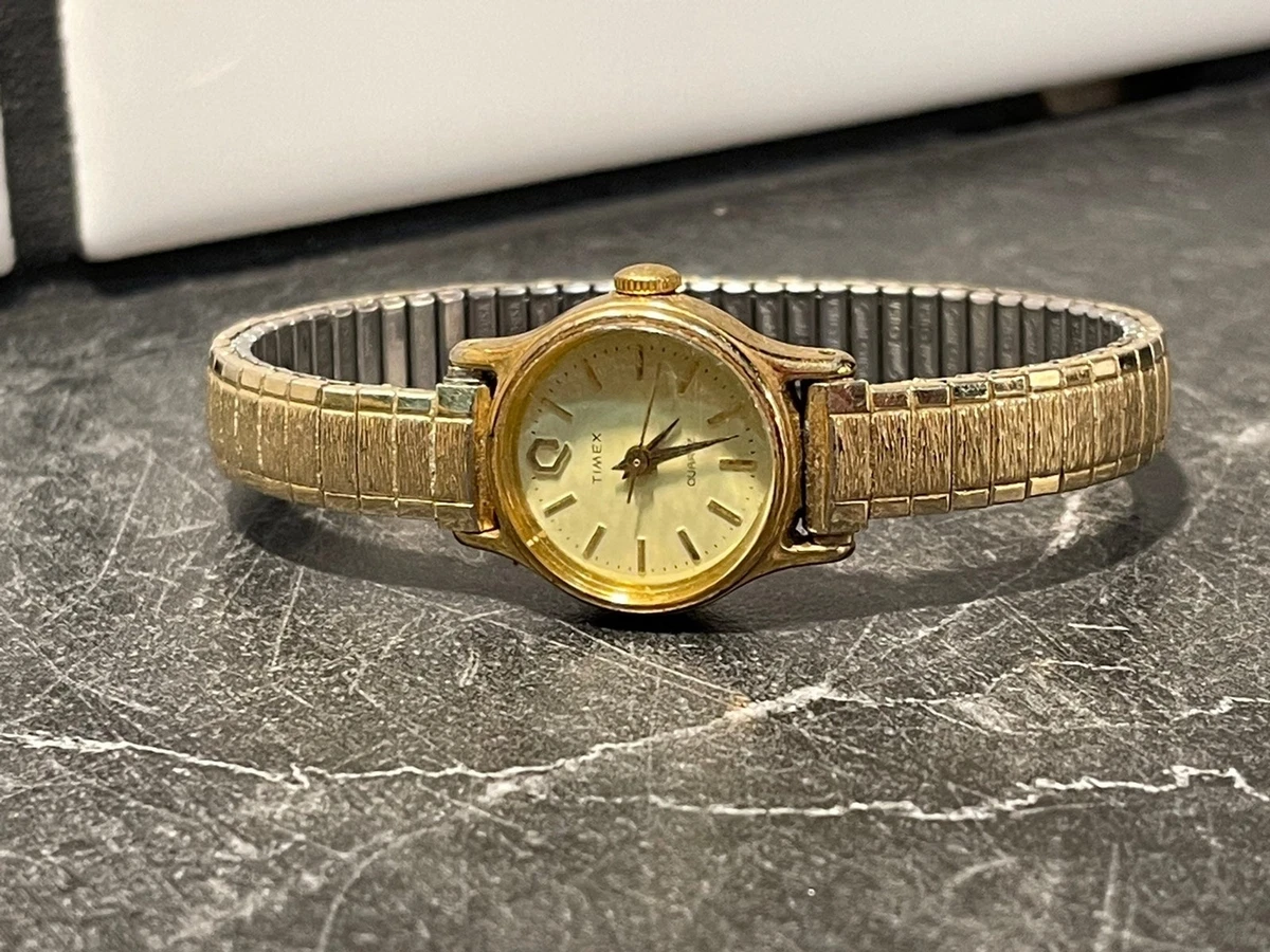 Ladies Gold Tone Timex Watch New Battery eBay