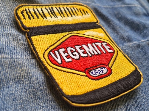 Vegemite Australia Iconic Iron On Embroidery Patch Destination Souvenir Gift - Picture 3 of 4