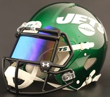 NEW YORK JETS NFL Authentic GAMEDAY Football Helmet w/ UNDER ARMOUR Eye Shield