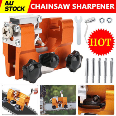 Electric Chainsaw Sharpener Jig Sharpening Crank Chain Saws Tool Easy ...