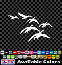 Geese Landing Sticker Goose Flock Waterfowl Hunting Ducks Cut Vinyl Decal Car