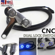 1 PCS Universal Blue LED Motorcycle Handlebar Headlight Fog Light On/Off Switch