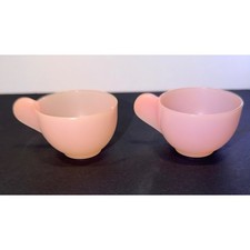Vintage Playskool Pink Plastic Toy Teacups Set of 2 M-8310 Kitchen Tea Party