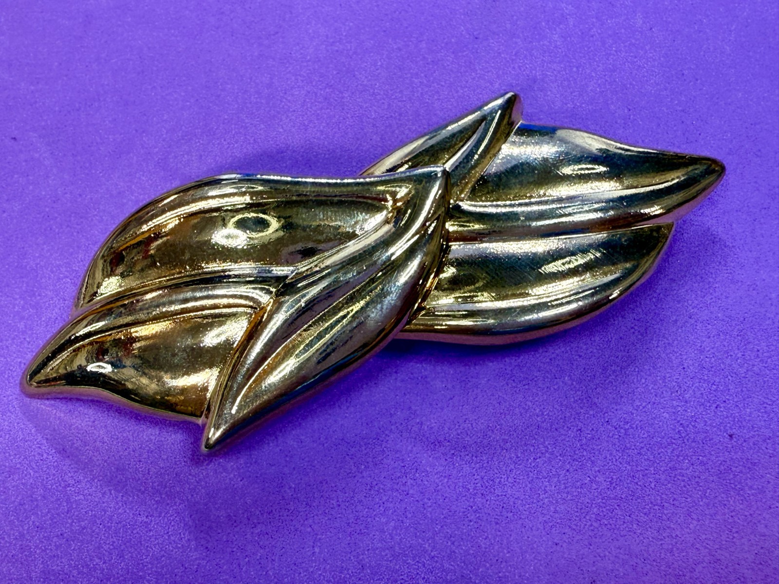 Floral Leaf Pattern Interlocking Two Piece Vintag… - image 17