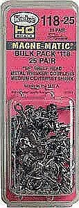 Kadee 11825 HO Scale #118-25 Bulk Pack - 25 Pairs #118 SF Shelf Whisker