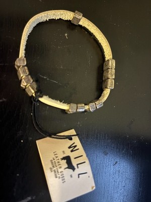 Will Leather Goods Eugene, Or Leather Bracelet Magnetic Clasp BRAND NEW WITH TAG