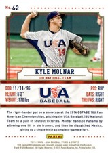 2015 Panini USA Baseball Stars & Stripes #62 Kyle Molnar