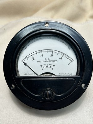 NOS-Vintage Triplett Meter Model 227-T (0-1.0 DC Milliamperes)