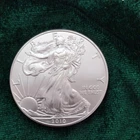 2010 U.S. Mint American Eagle 1 oz .999 Uncirculated Silver Coin with Capsule