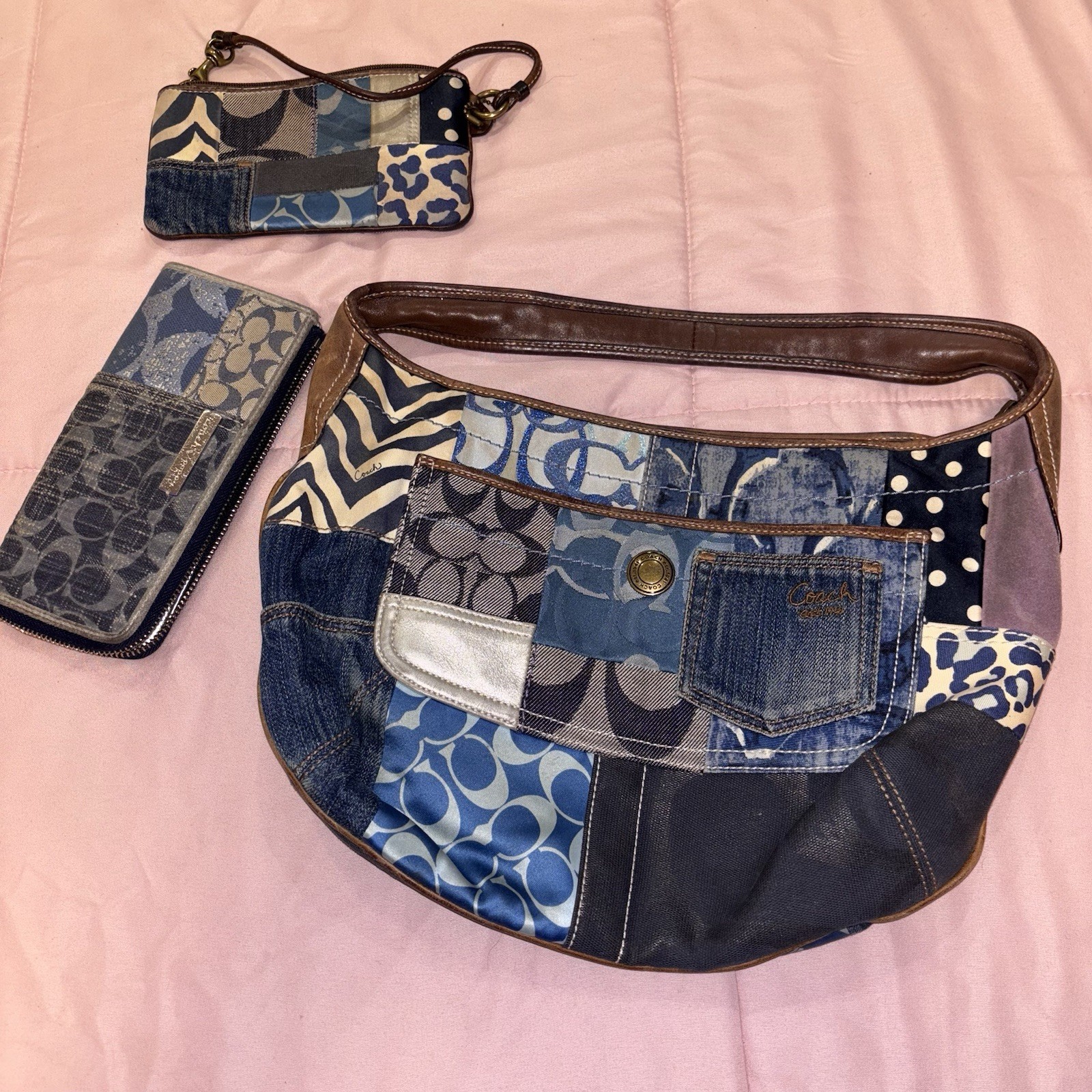 Bundle Coach Multicolor Patchwork Shoulder Bag - image 1