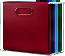 Acrylic File Organizer for Desk - Modern Storage Solution for Office and Home