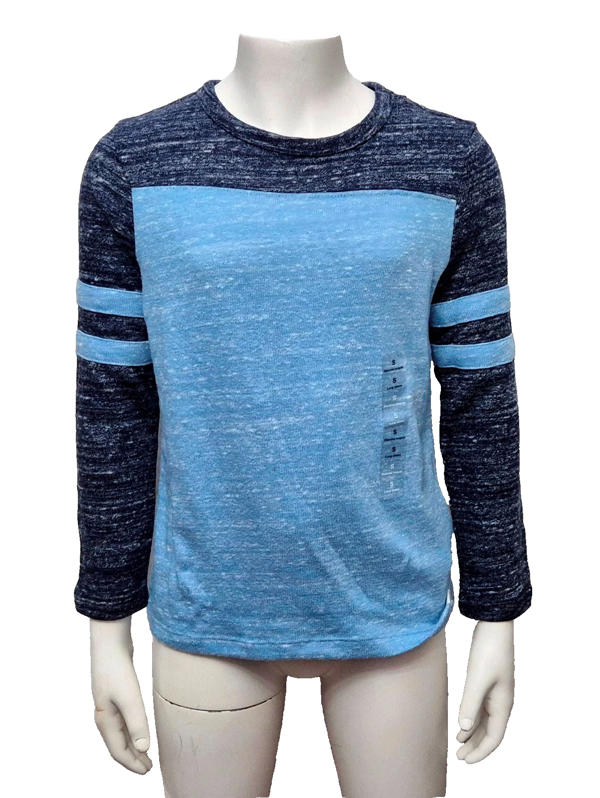 GAP Kids Boys Lovely Blue Long Sleeve Pullover T-Shirt Top Size Small