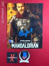 Timothy Olyphant signed 8x10 photo Star Wars The Mandalorian Beckett COA