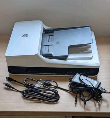 HP ScanJet Pro 2500 F1 FlatBed Document Scanner, AC Adapter, & USB Cable
