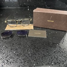 Tom Ford Tf5496 Olive Green/black /Gold Sunglasses With Clip On