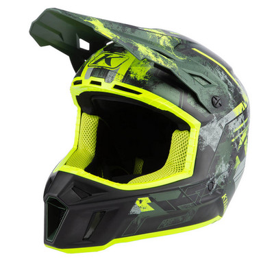 3761-002-130-008 KLIM F3 Carbon Helmet ECE Unruly Kombu Green MD