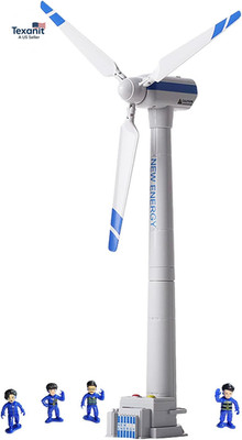 Windmill Model - Large-Sized Wind-Up Wind Turbine Science Teaching Tool for Chil