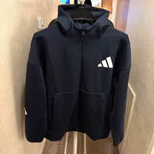 $110 New Mens XL Adidas Z.N.E. Full-Zip Hoodie Track Jacket Aurora Ink JW4718