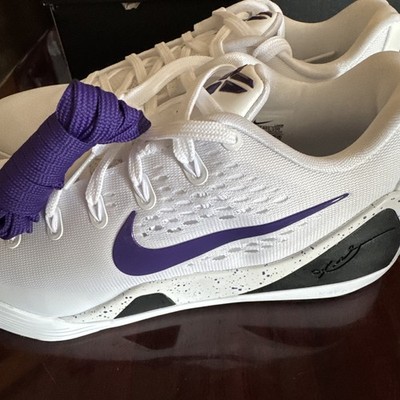 Nike Kobe 9 Elite Low EM Protro White Court Purple Size 9.5