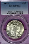 1946 D PCGS MS65 WALKING LIBERTY HALF DOLLAR #B52014