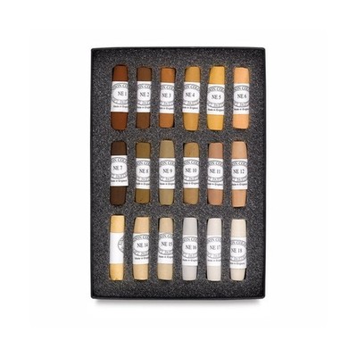 Jack Richeson Unison Pastel Natural Earth Colors, Set of 18