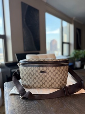Gucci Monogram GG Belt Bag/ Body Bag Cross Body Unisex