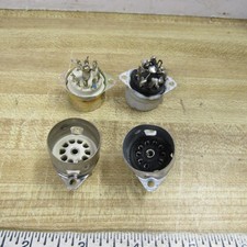 TUBE SOCKET 9 PIN CERAMIC/BAYONET/PHENOLIC LOT of 10 pcs OR as shown HAM RADIO