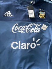 Argentina Adidas AFA Training Jersey LARGE with sponsors. Size Large