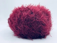 Techno Burgundy 83441 - Ice Yarns Soft Light Nylon Eyelash Yarn 50gr 164yd