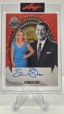 Elisabeth Shue 2026 Leaf Metal President's Day Red Lazer Auto 1/1 [Encased]  