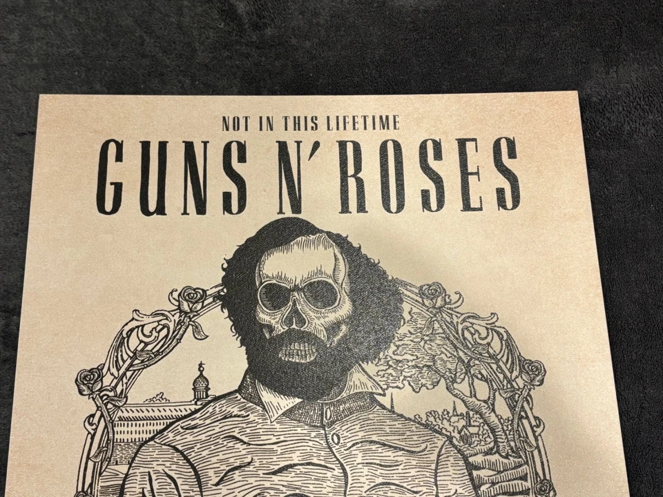 Litografía Guns N Roses no en esta vida Hartford, CT #73/300 23/10/17 OG Foto 2 de 4