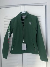 Ariat Classic Team Softshell Jacket Womens Size XS Mexico Flag AriatTEK Outdoor