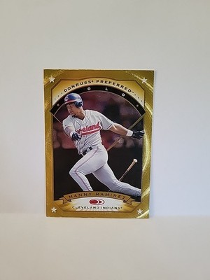 1997 Donruss Preferred Gold #38 Manny Ramirez Cleveland Indians #38 