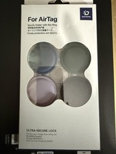 AirTag Holder Case 4 Pack Silicone Cover w/ Key Ring Protective Shockproof