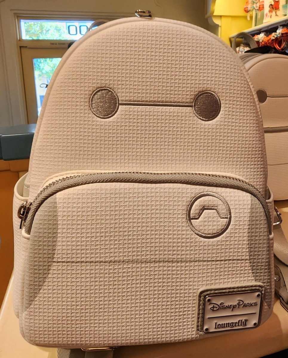 Loungefly Disney Parks Pastel Baymax Mini Backpack New Pastel Baymax Loungefly Backpack at Walt Disney World  main image 2