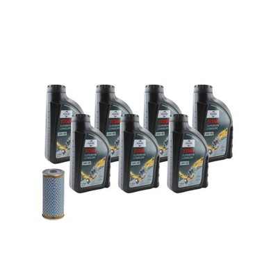 7L Fuchs TITAN SuperSyn LL 0W-40 Hengst Engine Oil Change Kit for R129 SL500 V8
