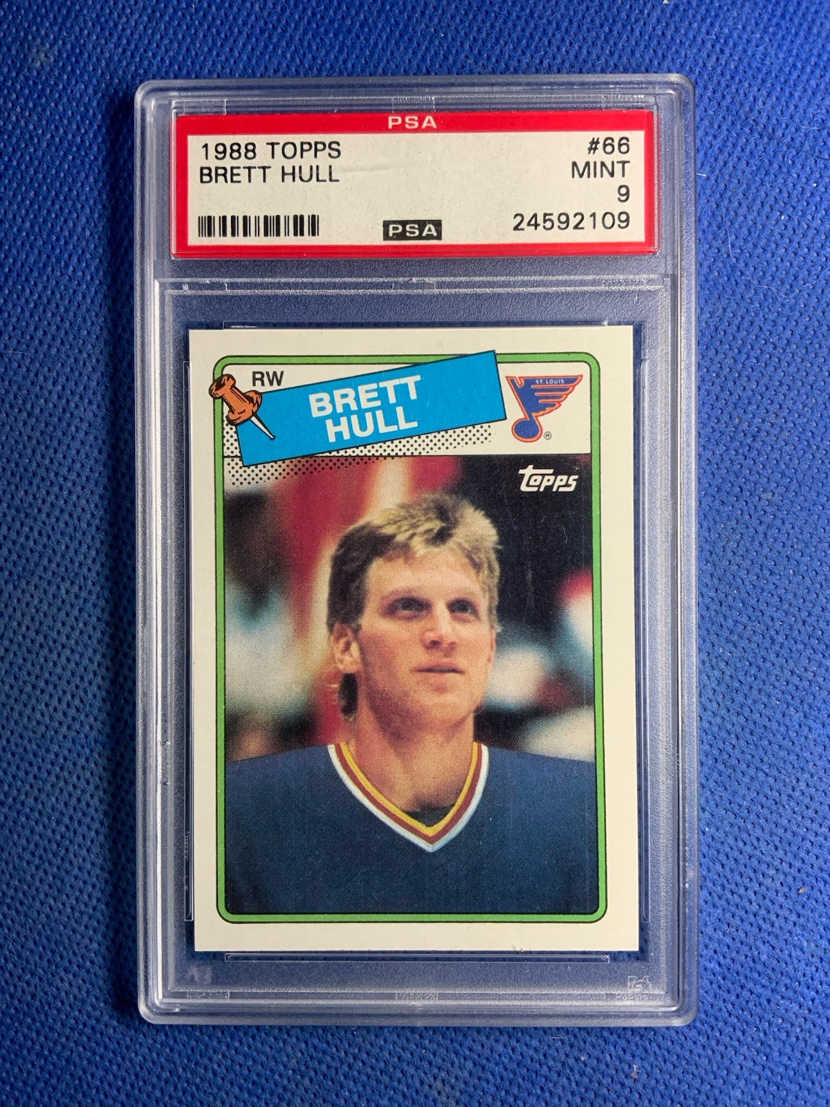 1988-89 Topps Brett Hull PSA 9 #66 St. Louis Blues