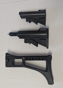 Adjustable Folding Rifle Stock Set Plastic Buttstock Replacement Black Universal