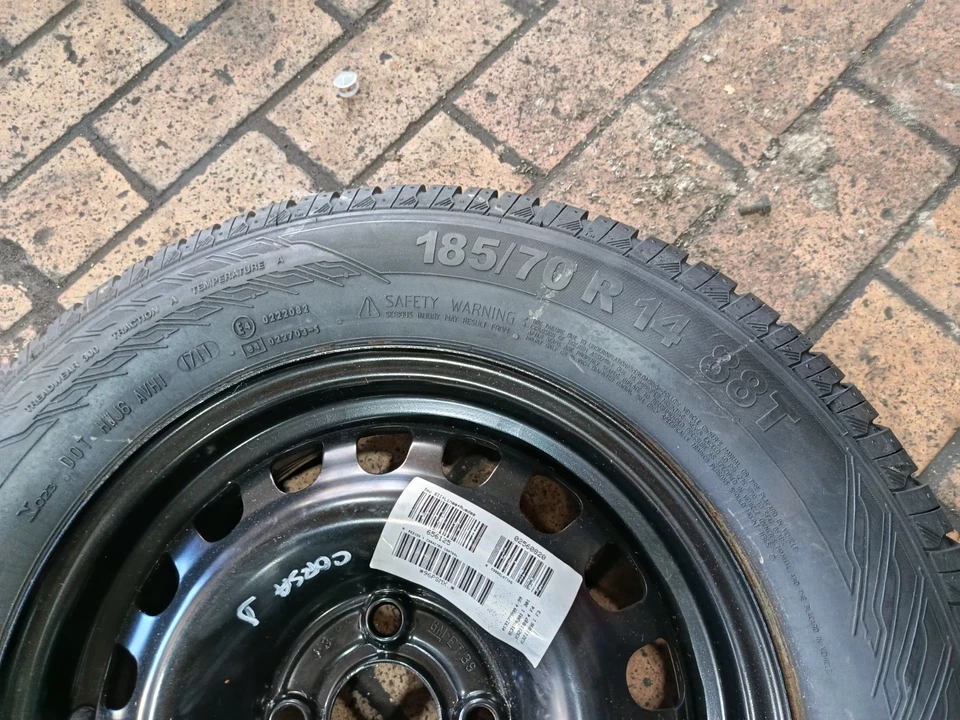 Opel Corsa D - Adam  Ersatzrad  14" Notrad 185/70 R14 Continental Original - Bild 4 von 4